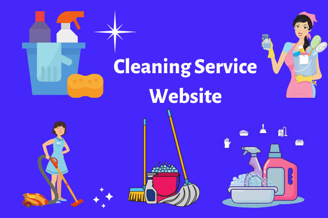 cleaning services website design